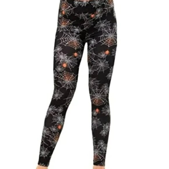 NEW GOTH SPIDERWEB LEGGINGS HALLOWEEN COSPLAY COSTUME - Picture 3 of 7